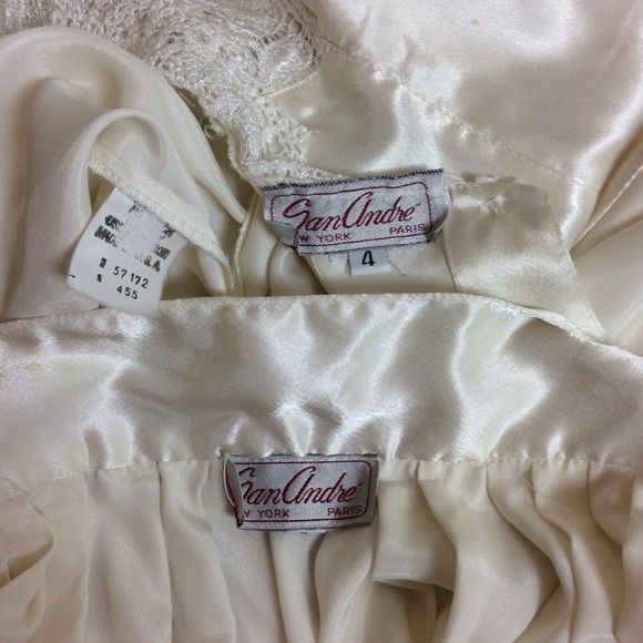 VTG 70s VICTORIAN LIQUID SATINY BLOUSE/SKIRT SET - Picture 8 of 8